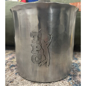 VINTAGE TPC STAINLESS STEEL 1980 ICE BUCKET PGA GOLF COLLECTIBLE 7"
